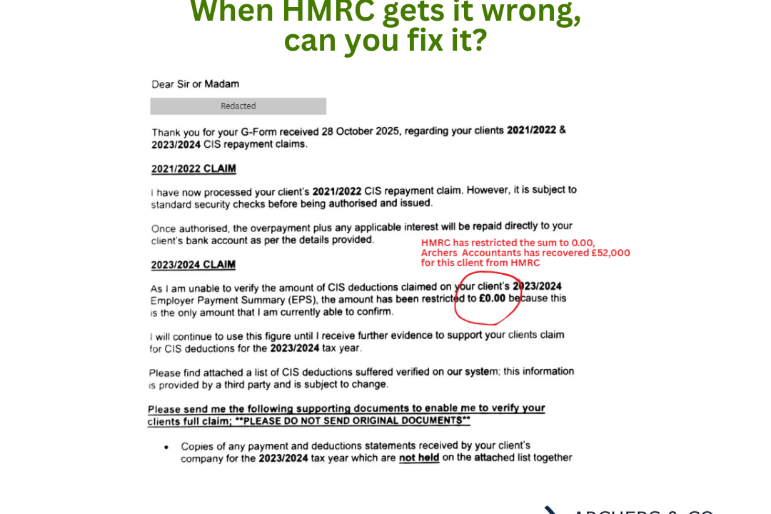 HMRC gets it wrong